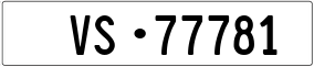 Trailer License Plate